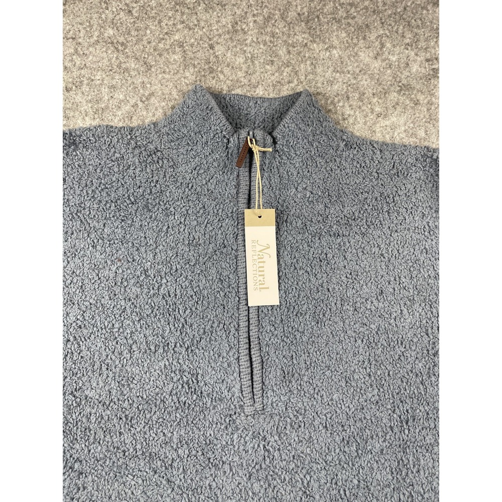 Natural Reflections Pullover Womens 2XL Sherpa Fleece 1/4 Zip Cozy Warm Soft